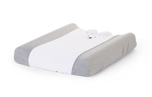 Childhome housse à langer lapin 70 x 50 cm blanc/gris
