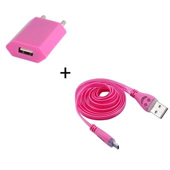 Station De Charge Micro USB Pour Wiko View - Dock Bureau 90cm, Noir, Neuf
