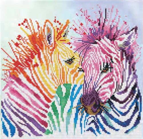 Diamond Dotz Rainbow Zebras