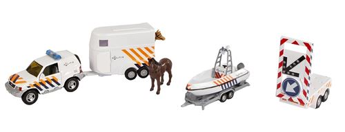 2-Play set de police avec lumière 25 cm 8 pièces
