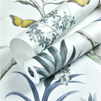 Avoir Images Papier Peint Style Papillon Et Oiseaux A Motif Jardin Floral Pour dernière salutations