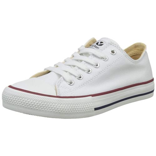 Chaussures basses toile Victoria Vintage blanc basse tribu luna Blanc taille : 38 réf : 35213