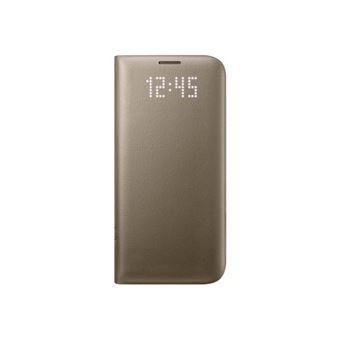 Etui Samsung Led View Dore Pour Galaxy S7 Edge Etui Pour Telephone Mobile Achat Prix Fnac