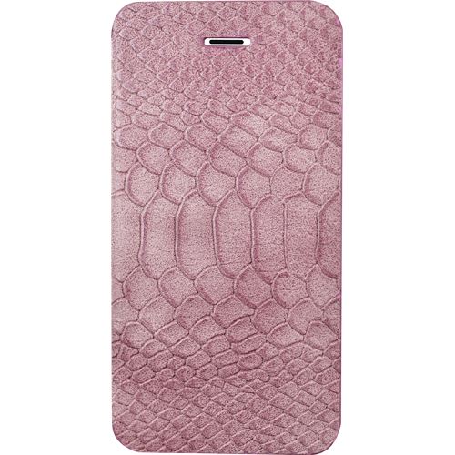Etui folio mauve finition croco pour iPhone 6/6S
