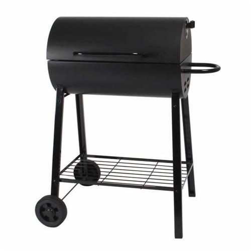 Somagic Barbecue A Charbon De Bois Dakota - Acier Chrome - 52,5 X 32,5 Cm