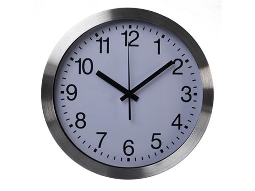 Horloge murale en aluminium - à_, 30, cm
