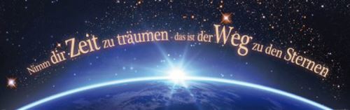 Motivation Papier Peint Photo/Poster Autocollant - Nimm Dir Zeit Zu Träumen, Das Ist Der Weg Zu Den Sternen, 1 Partie (79x250 cm)