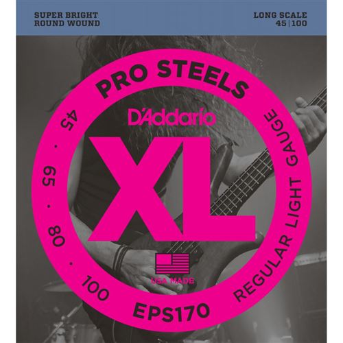 Daddario D'addario Eps170 45-100 - Jeu De Cordes Basse Électrique 4 Cordes