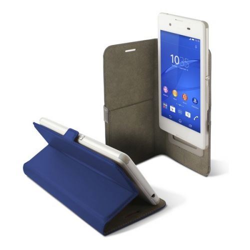 KSIX Slide Universel Folio étui Pour Smartphone Jusqu'à 5.5 Pouces Bleu