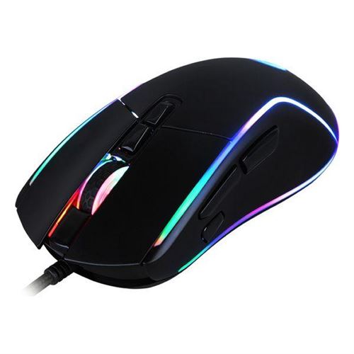 Souris Gaming avec LED CoolBox DG-MOU019-RGB RGB 6400 dpi 30 ips Noir