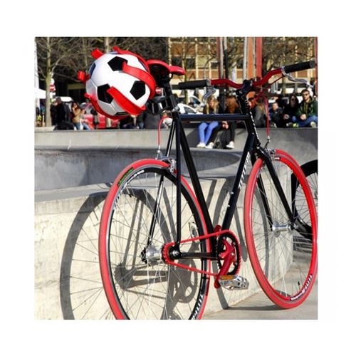 KIKBALL MBKB_G Porte Ballon de Vélo Mixte Enfant, Rouge