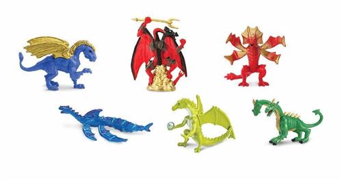 Toob Safari Lair de Dragons Collection 5,1 cm miniatures (Multicolore)
