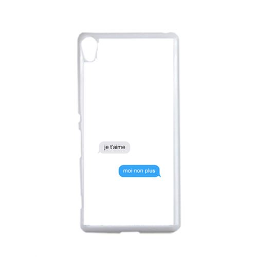 Coque Je T Aime Moi Non Plus Messages Compatible Sony Xperia Xa Transparent