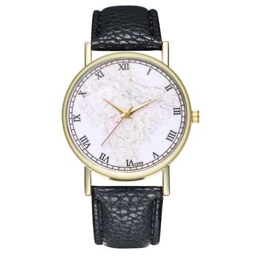 bracelet en cuir montre pour femme montre à quartz tendance T299-Anoir