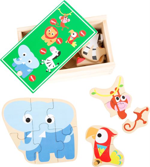 Boîte De Puzzle Animaux Du Zoo