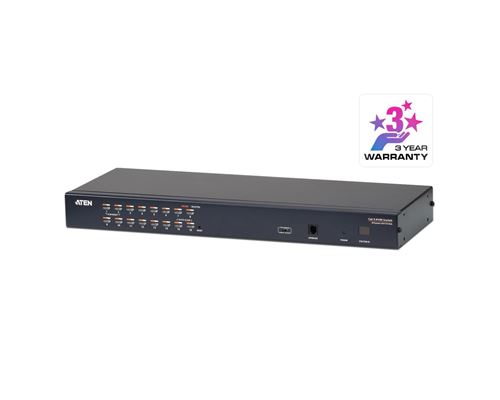 Aten Technology Multicolore Altusen Kh1516a - Commutateur Kvm - Cat5 - 16 X Kvm Port(S) - 1 Utilisateur Local - Montable Sur Rack