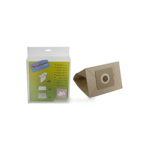 Sacs (x10) + 1 filtre hepa pour aspirateur zelio moulinex - 8988992