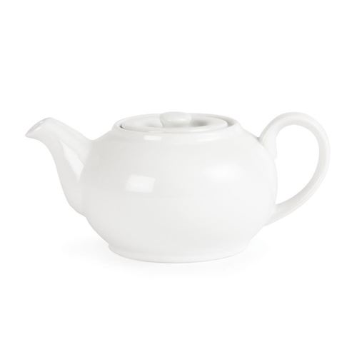 Lot de 4 théières en porcelaine blanche 426 ml