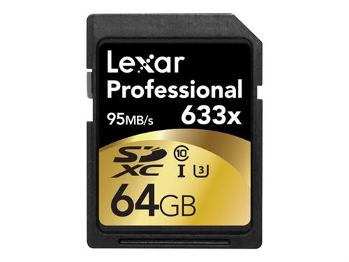 Lexar Professional - Carte mémoire flash - 64 Go - UHS Class 3 / Class10 - 633x - SDXC UHS-I
