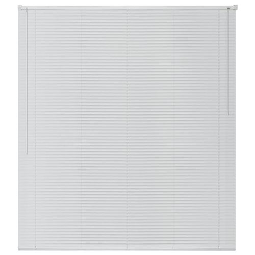 vidaXL Zonwering aluminium 100x160 cm wit