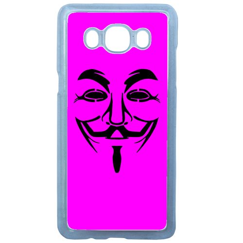 Coque Anonymous Rose Compatible Galaxy J7 2016 Transparent