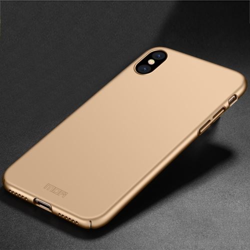 Iphone X / Xs Coque Protection Plastique Coque Protection Plastique Bouclier Arrière Doré Als80371