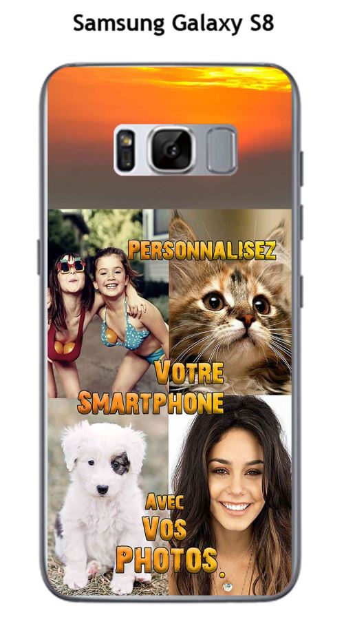 Coque Samsung Galaxy S8 design Personnalisée avec VOS photos