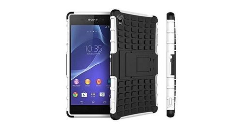 Sony Xperia Z3 silicone blanc/noir