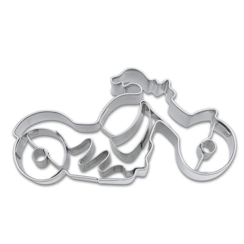 Staedter Moto gaufrage Cookie Cutter, Argent, 7 cm