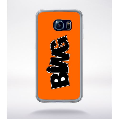 Coque Bing Orange Compatible Samsung Galaxy S6 Edge Transparent