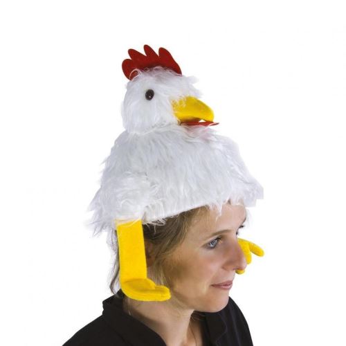 Chapeau en Fourrure - Poule Blanche