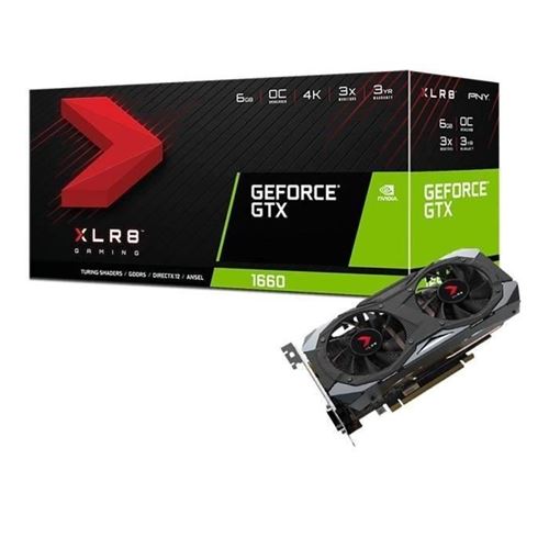 PNY Carte graphique GeForce GTX 1660 TI 6 Go XLR8 Gaming OC Limited Edition