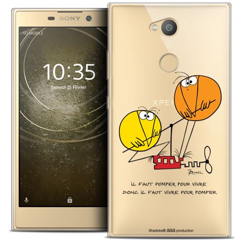 Coque Gel Sony Xperia L2 (5.7 ) Extra Fine Les Shadoks® - Vivre Pour Pomper