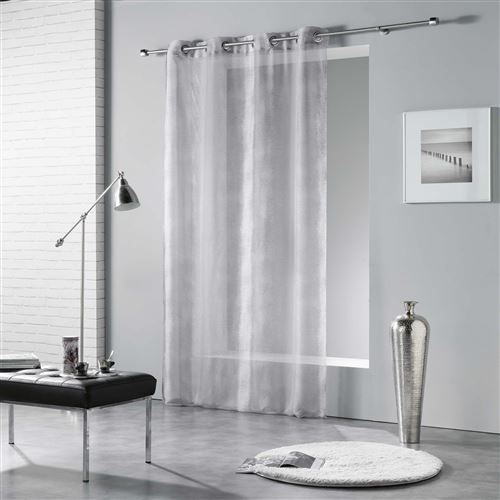 Panneau a oeillets 140 x 240 cm voile imprime transfert arc en ciel Gris