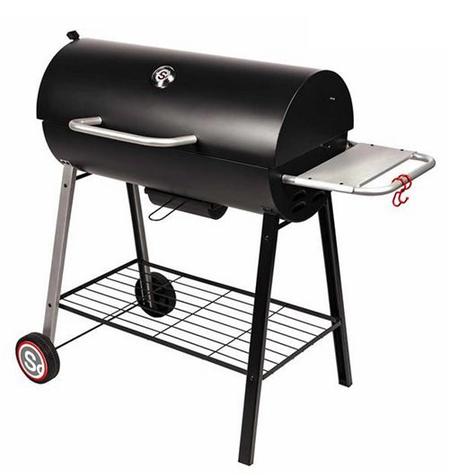 Non Communiqué Noir Somagic Michigan - Barbecue Gril - Charbon - 2178 Cm ² - Thermomètre Intégré