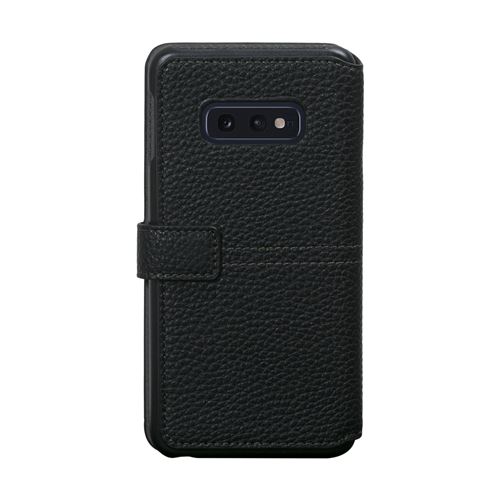 Sacoche pour Ordinateur Portable Faconnable Fagxs10Cbkl100 - Booktype Sellier Bouton Laqué Noir G S10E