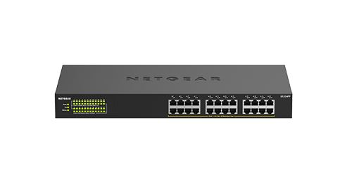 netgear 24-p.t gb eth unmgd poe+ switch high density noir