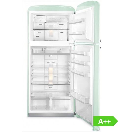 Refrigerateur Congelateur En Haut Smeg Fab50rpg Vert D Eau