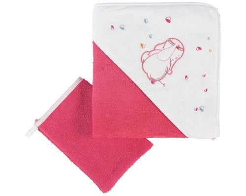 Set de bain framboise anna & pili - noukie's