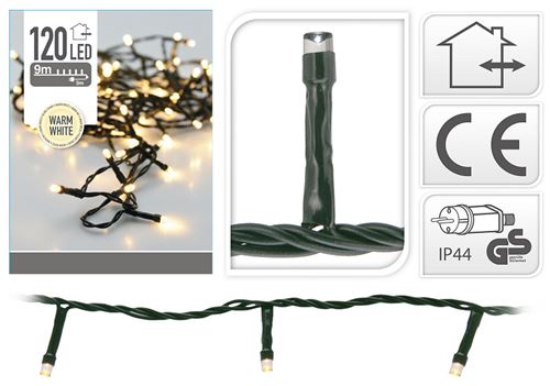 Eclairage LED 120 lampes blanc chaud intérieur / extérieur