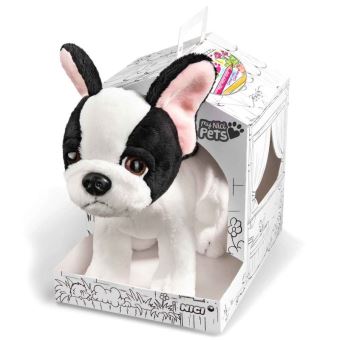 Nici Nici 41561 Pets Doudou Chien Couleur Blancnoir
