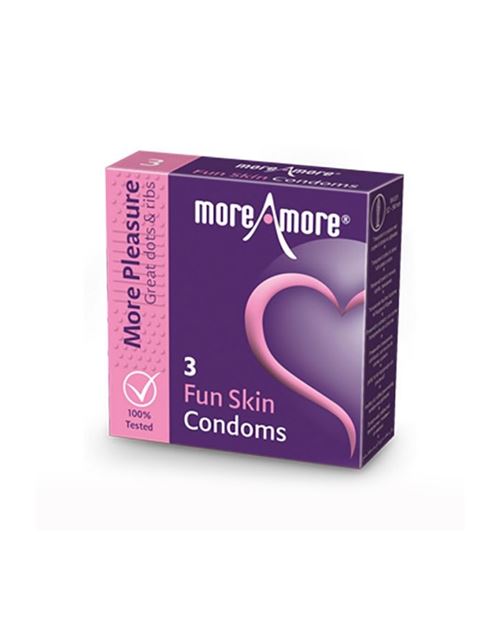 Préservatifs peau à sensations (3 pcs) moreamore 41309