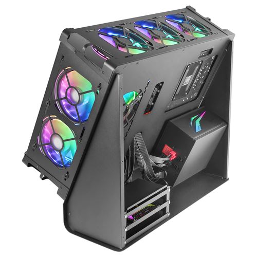 Boîtier PC Gaming MicroATX XL Mars Gaming MCORB Rouge Design Circulaire  Custom Double Vitrage Trempé - Boitier PC - Achat & prix