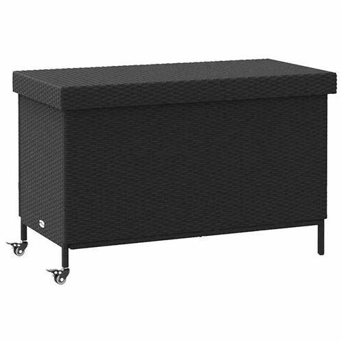 Noir Vidaxl salon de jardin resine tressee
