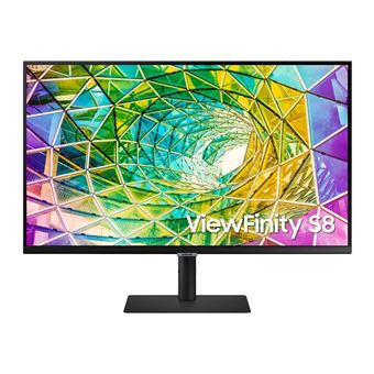 Samsung ViewFinity S8 S32A800NMP - S80A Series - écran LED - 32" - 3840 x 2160 4K @ 60 Hz - VA - 300 cd/m² - 2500:1 - HDR10 - 5 ms - HDMI, DisplayPort - noir