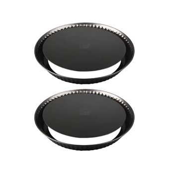 Plaque à Pizza / Gâteau Dr. Oetker Tradition 28 Cm – Acier Anti-adhésif Noir