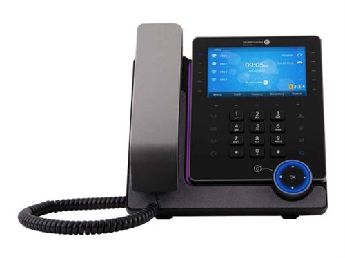 Alcatel-Lucent Enterprise M8 DeskPhone - Téléphone VoIP - 12 voies capacité d'appel - SIP, SIP v2 - 20 lignes