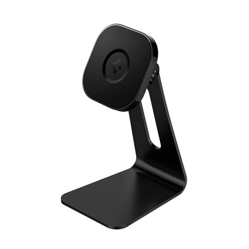 Support Bureau MagSafe iPhone 12 et 13 avec Porte-câble Magnétique Noir Spigen SGP