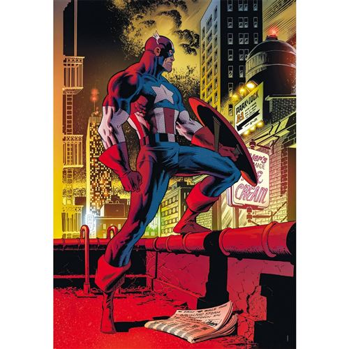 Non Communiqué Puzzle Compact 1000 Pièces : Marvel, Captain America
