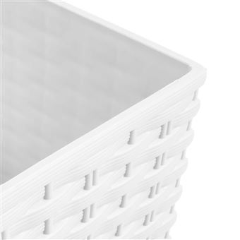 Prosper Plast Duo350-s449 Vaso Coubi, Bianco, 35x31 Cm, Design Moderno Per Interni
